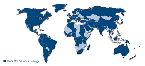 Black Box Network Services Worldwide Coverage